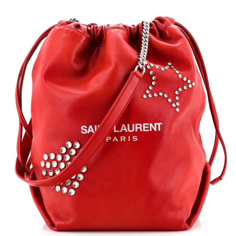 Teddy Bucket Bag Studded Leather S744816880432