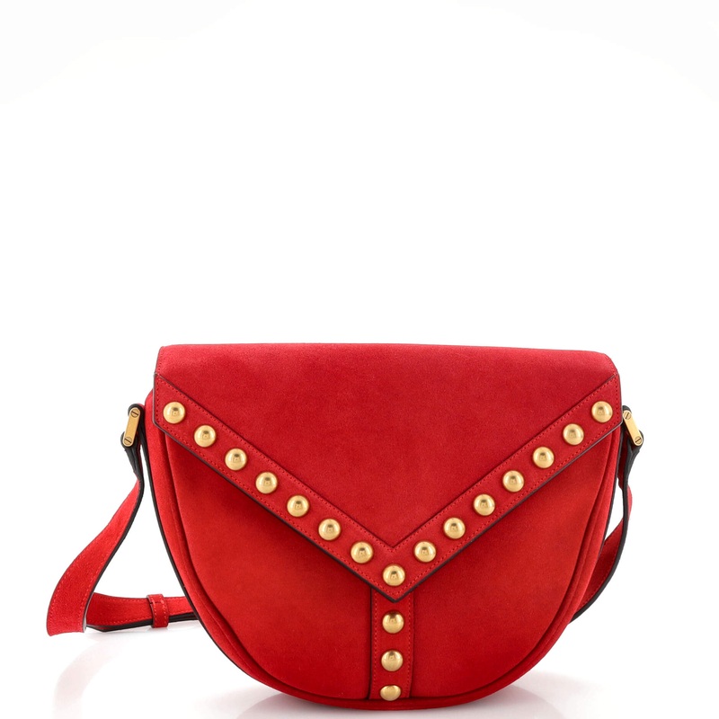 Y Studs Crossbody Bag Suede Small S744816884066