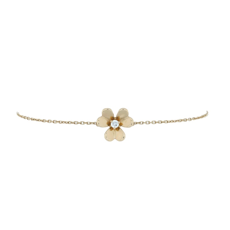 Frivole Bracelet 18K Yellow Gold with Diamond Mini S744816871136