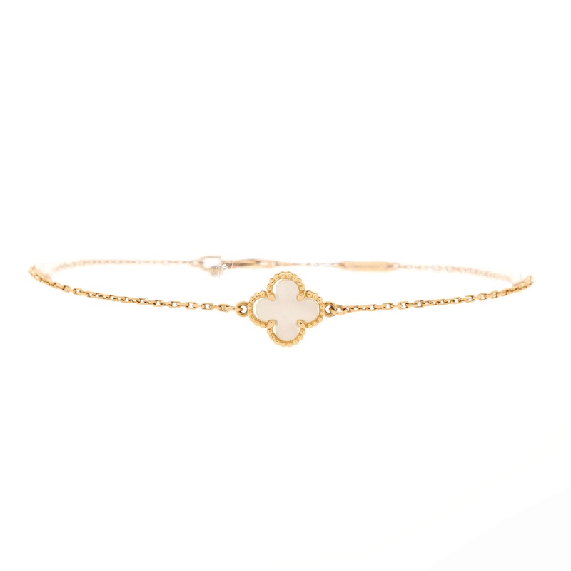 Sweet Alhambra Bracelet 18K Yellow Gold and Mother of Pearl S744816875578