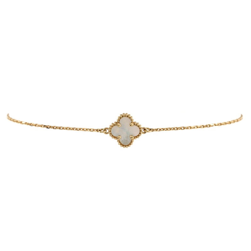 Sweet Alhambra Bracelet 18K Yellow Gold and Mother of Pearl S744816876882