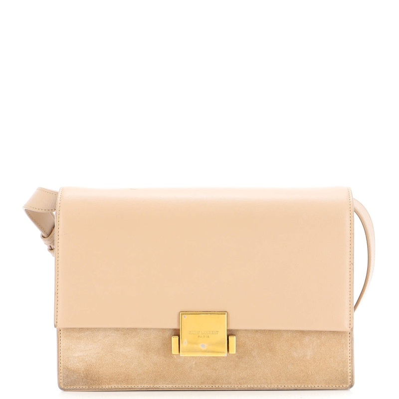 Bellechasse Shoulder Bag Suede and Leather Medium S744816866775