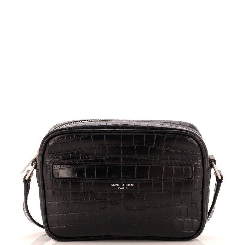 Camp Camera Bag Crocodile Embossed Leather Mini S744816867413
