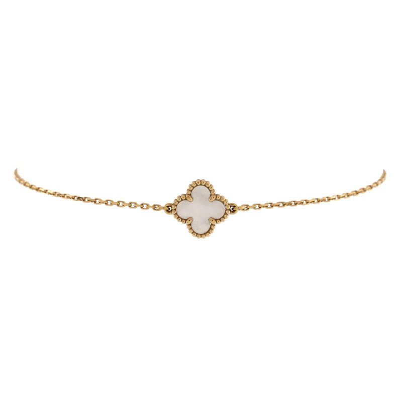 Sweet Alhambra Bracelet 18K Yellow Gold and Mother of Pearl S744816866558