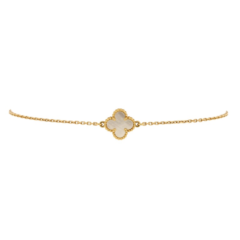 Sweet Alhambra Bracelet 18K Yellow Gold and Mother of Pearl S744816866755