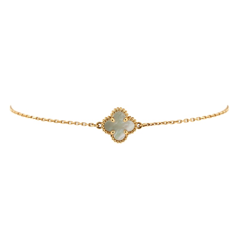 Sweet Alhambra Bracelet 18K Yellow Gold and Mother of Pearl S744816867722