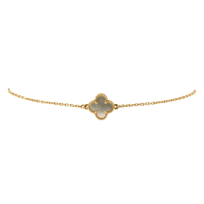 Sweet Alhambra Bracelet 18K Yellow Gold and Mother of Pearl S744816867764