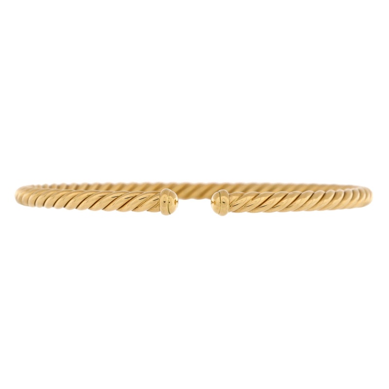 Cable Spira Bracelet 18K Yellow Gold 4mm S744816861500