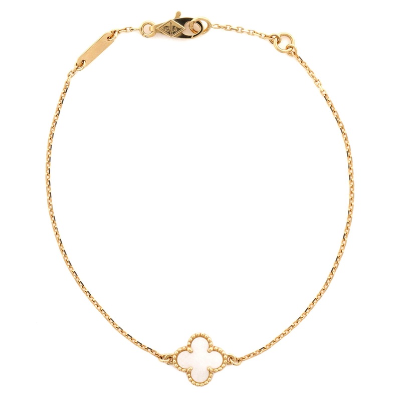 Sweet Alhambra Bracelet 18K Yellow Gold and Mother of Pearl S744816860142