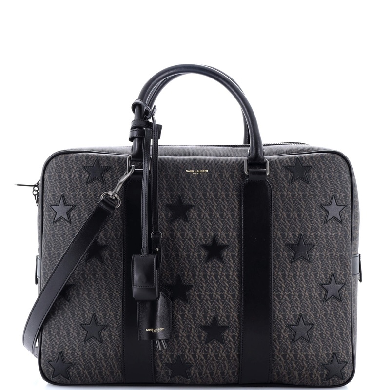 Convertible Briefcase Monogram Canvas with Applique Medium