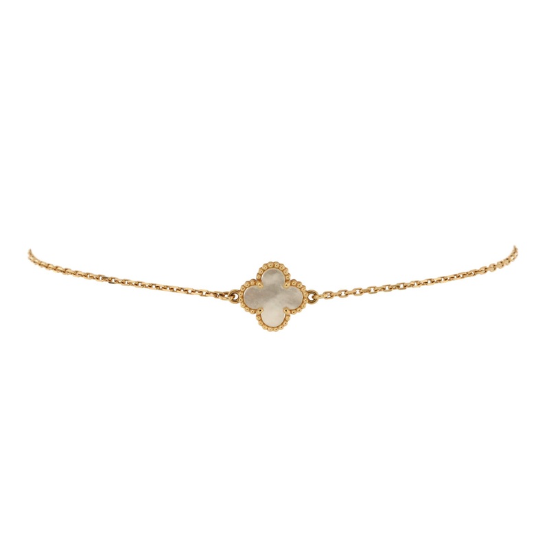Sweet Alhambra Bracelet 18K Yellow Gold and Mother of Pearl S744816853323