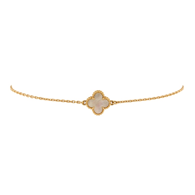 Sweet Alhambra Bracelet 18K Yellow Gold and Mother of Pearl S744816851379