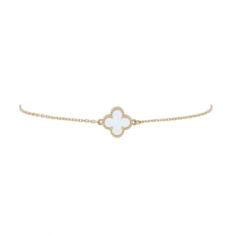 Sweet Alhambra Bracelet 18K Yellow Gold and Mother of Pearl S744816851492