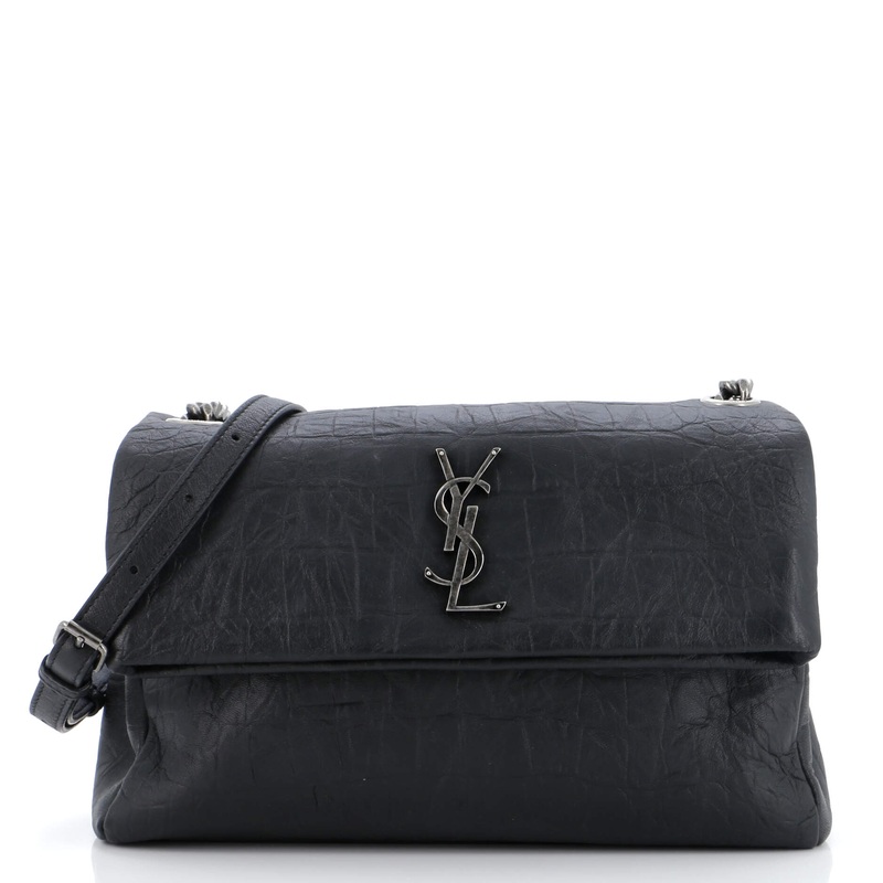 West Hollywood Shoulder Bag Crocodile Embossed Leather Medium S744816852317
