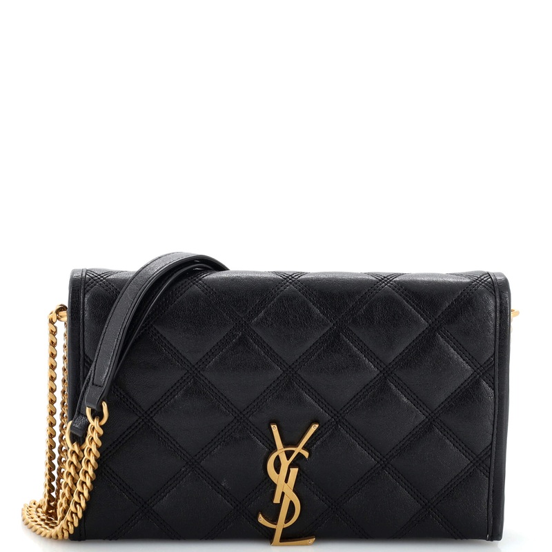 Becky Chain Wallet Quilted Leather S744816844696