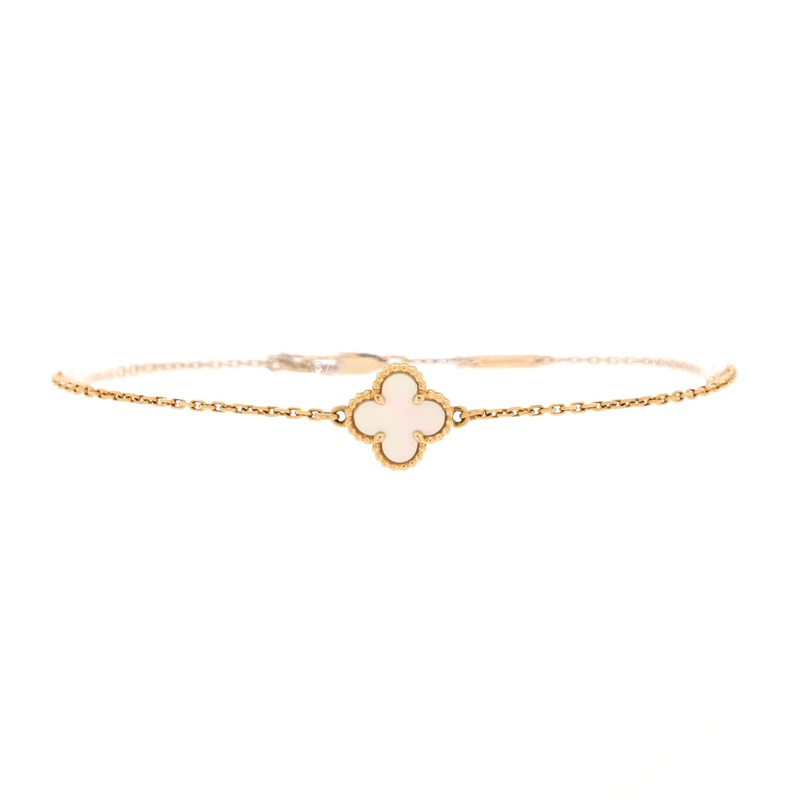 Sweet Alhambra Bracelet 18K Yellow Gold and Mother of Pearl S744816842049