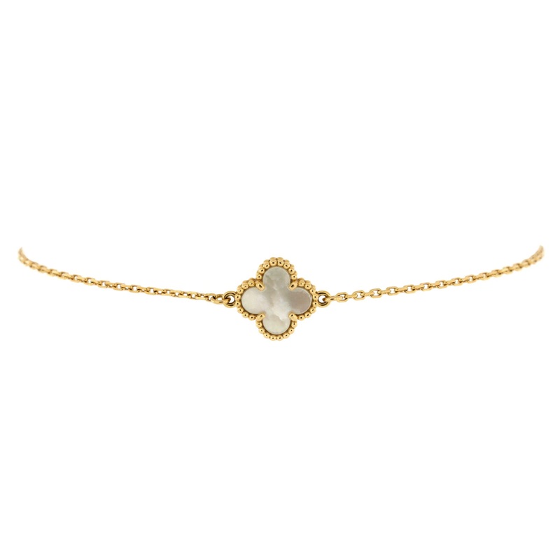 Sweet Alhambra Bracelet 18K Yellow Gold and Mother of Pearl S744816842111
