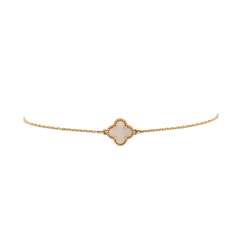 Sweet Alhambra Bracelet 18K Yellow Gold and Mother of Pearl S744816842256