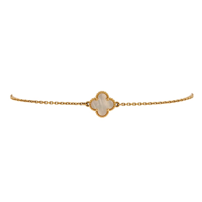 Sweet Alhambra Bracelet 18K Yellow Gold and Mother of Pearl S744816842902