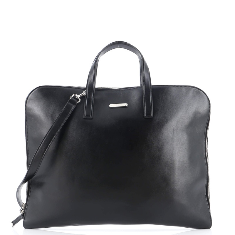 Zip Around Convertible Flat Briefcase Leather S744816844024