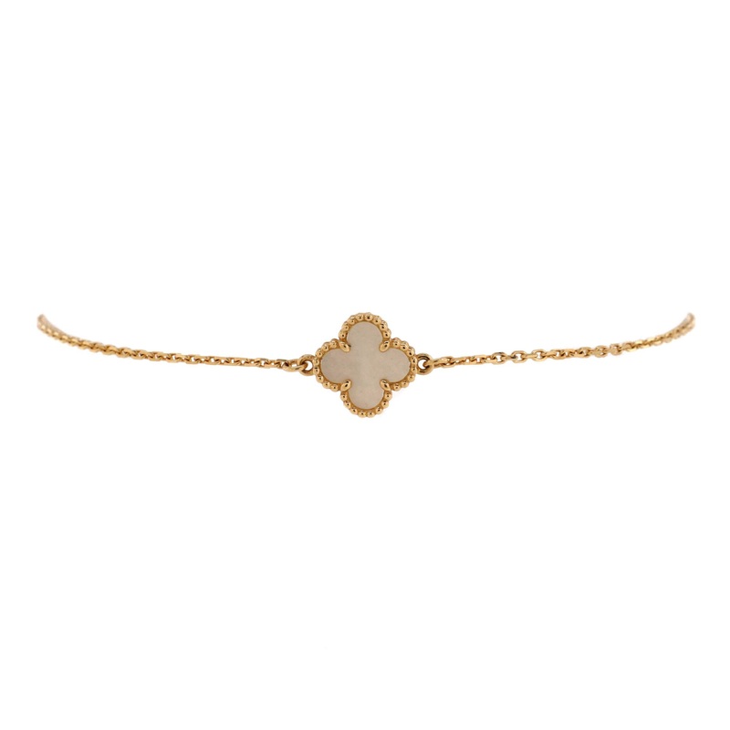 Sweet Alhambra Bracelet 18K Yellow Gold and Mother of Pearl S744816834013