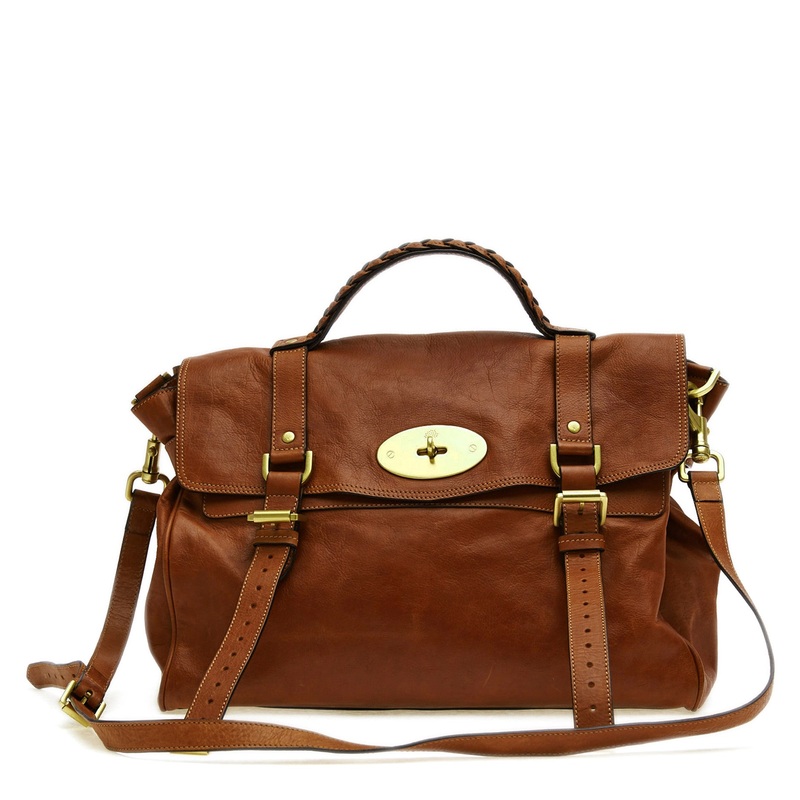 Alexa Handbag Leather Oversized