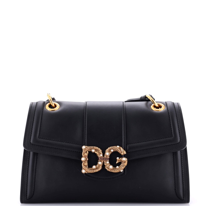 Amore Flap Shoulder Bag Leather Medium
