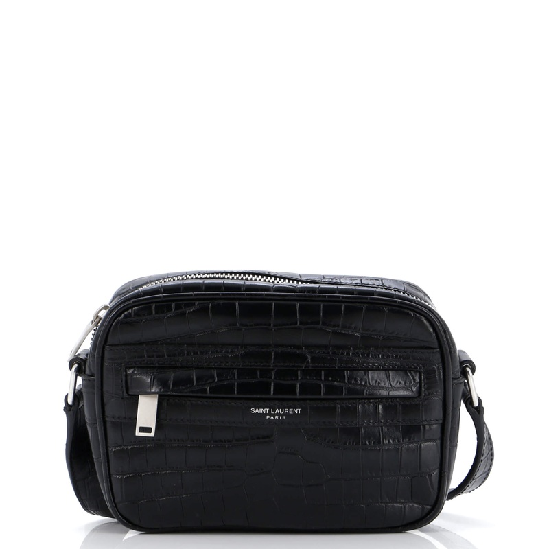 Camp Camera Bag Crocodile Embossed Leather Mini S744816831796