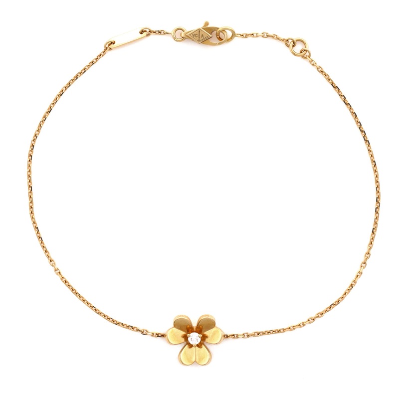 Frivole Bracelet 18K Yellow Gold with Diamond Mini S744816826838
