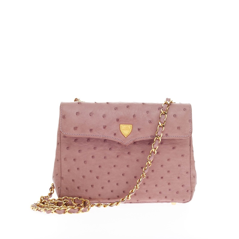 Crossbody Satchel Ostrich S744816823635
