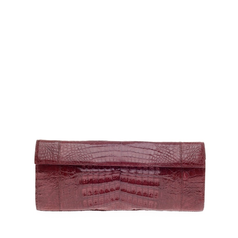 Envelope Clutch Crocodile Long S744816824243
