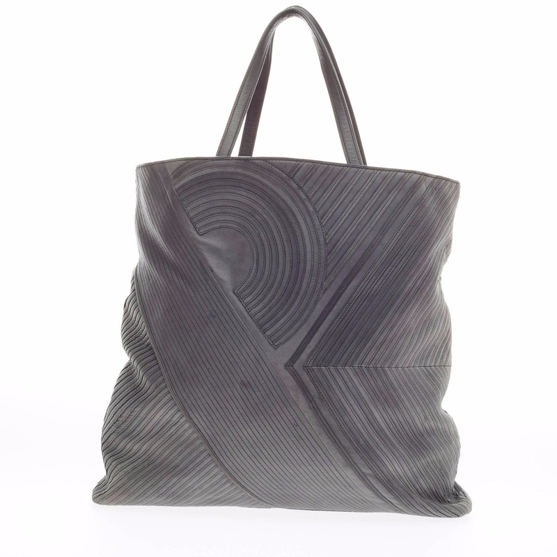 Stitched Tote Leather