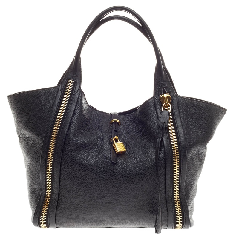 Amber Double Zip Tote Leather Large S744816821524