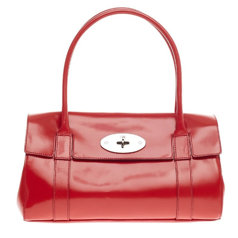 Bayswater Satchel Patent Leather East West