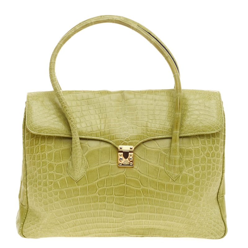 Convertible Flap Shoulder Bag Crocodile