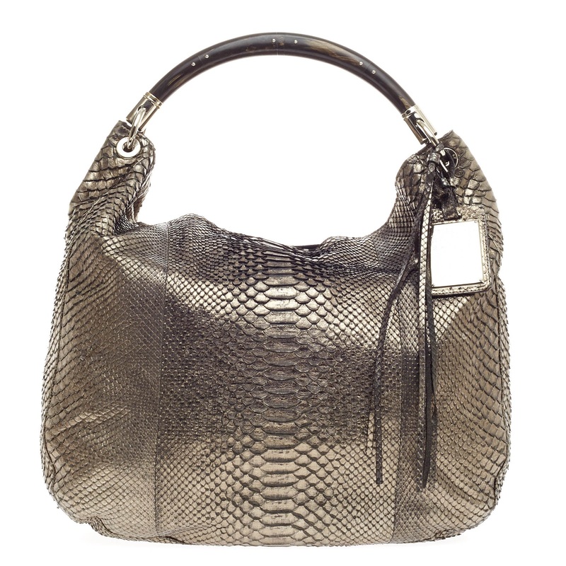 Convertible Hobo Python Large