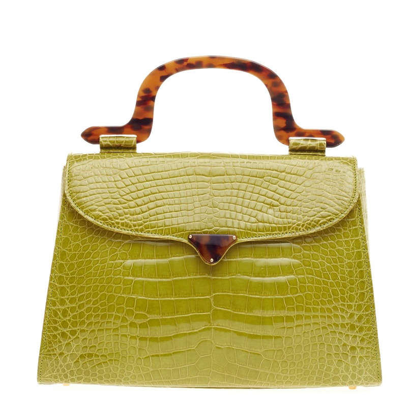 Convertible Top Handle Flap Bag Crocodile S744816821369