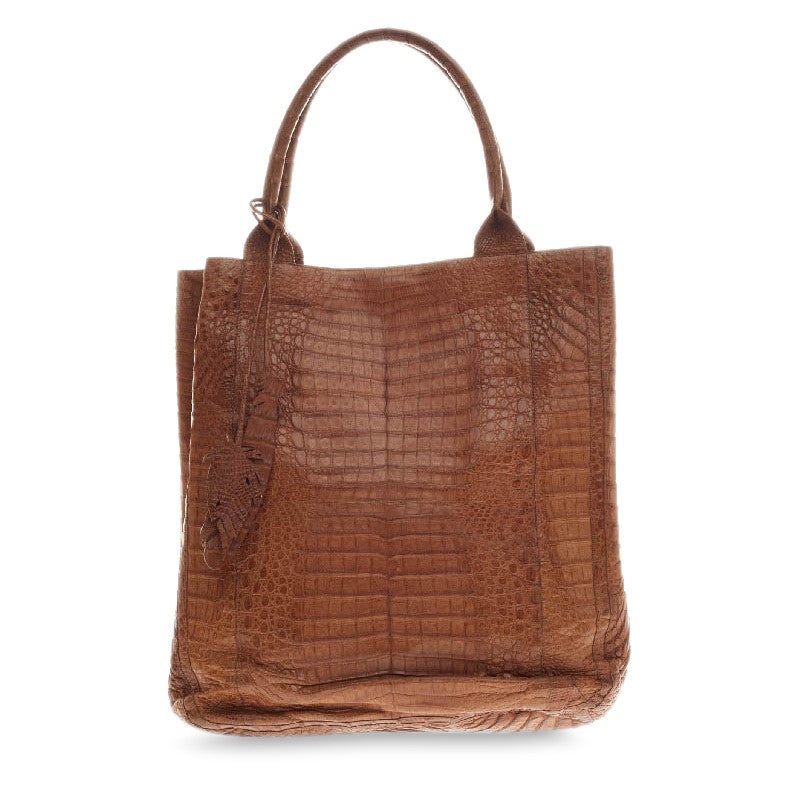 Feather Tote Crocodile
