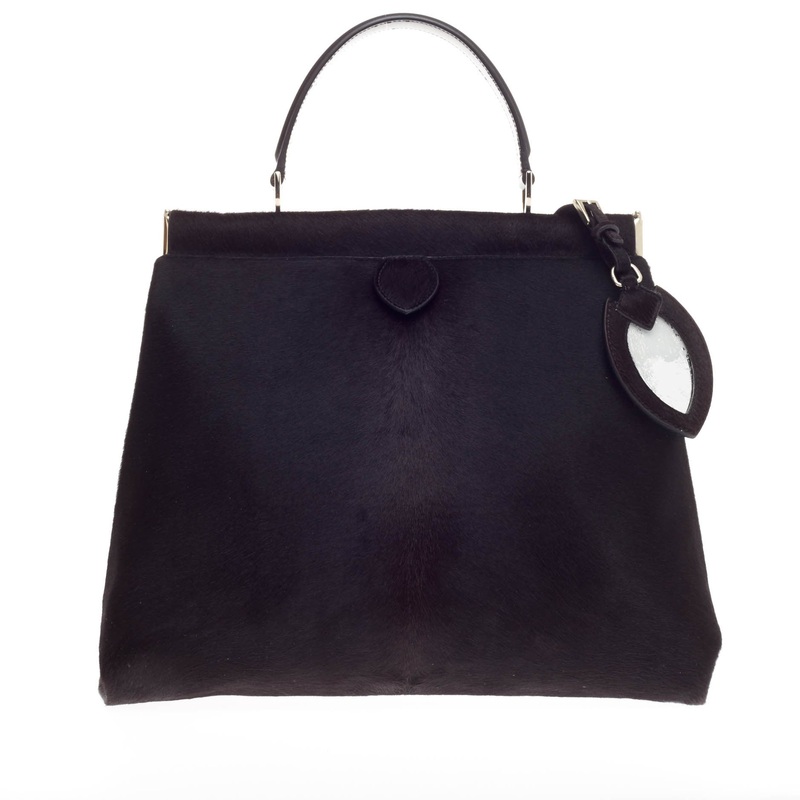 Top Handle Bag Calf Hair
