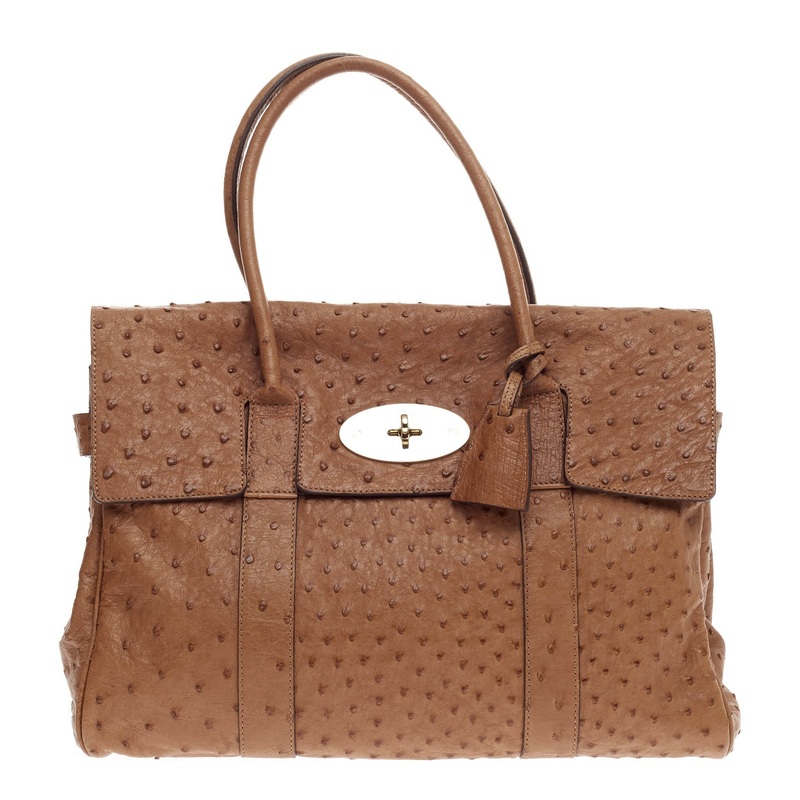 Bayswater Satchel Ostrich Medium