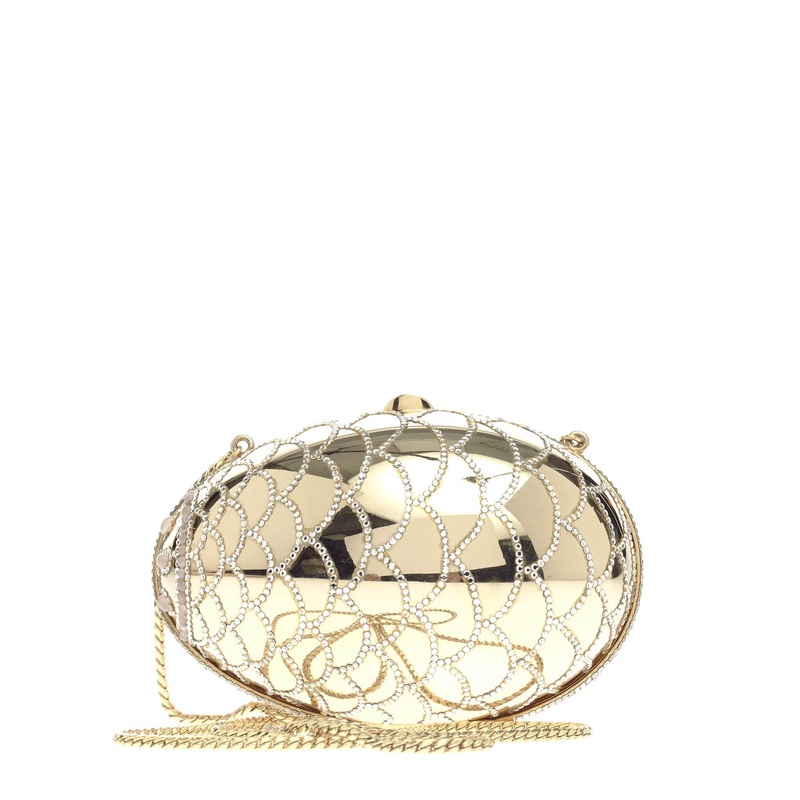 Egg Minaudiere Embellished Metal Small S744816818863