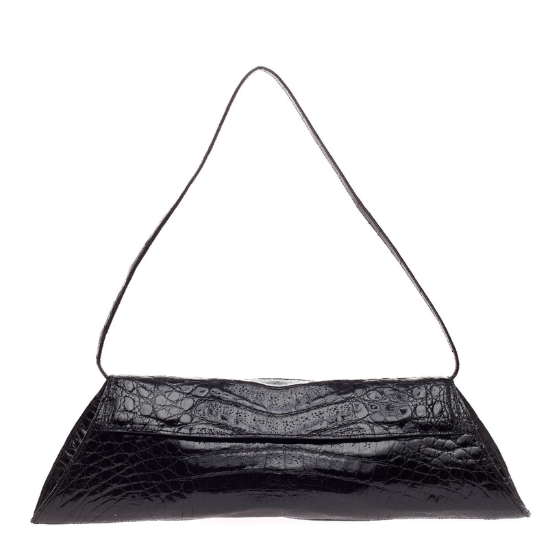 Envelope Convertible Clutch Crocodile Long S744816819149