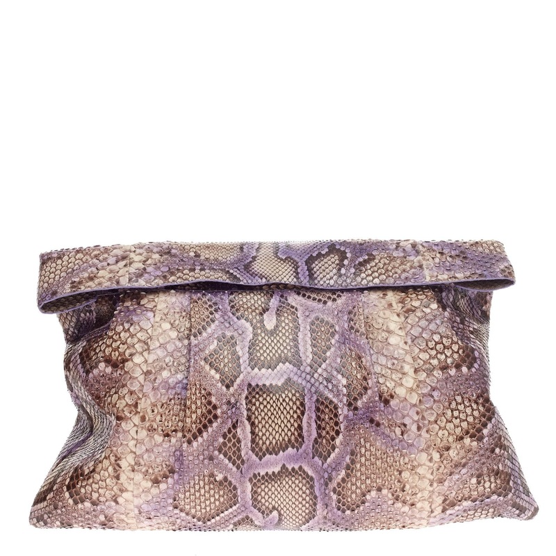 Flap Shoulder Bag Python