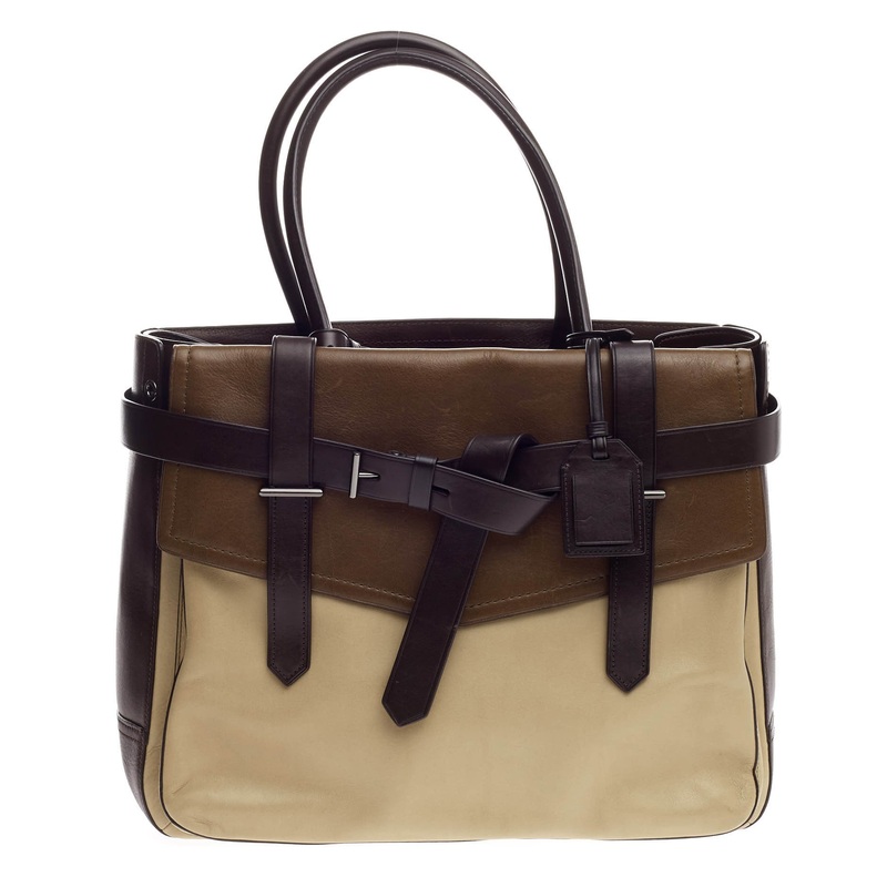 Tricolor Boxer Tote Leather Large S744816817982