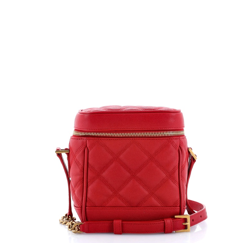 80’s Vanity Bag Quilted Leather S744816817222