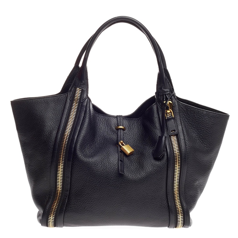 Amber Double Zip Tote Leather Large S744816817482