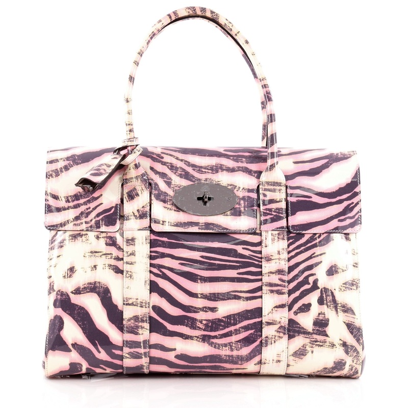 Bayswater Satchel Printed Patent Medium