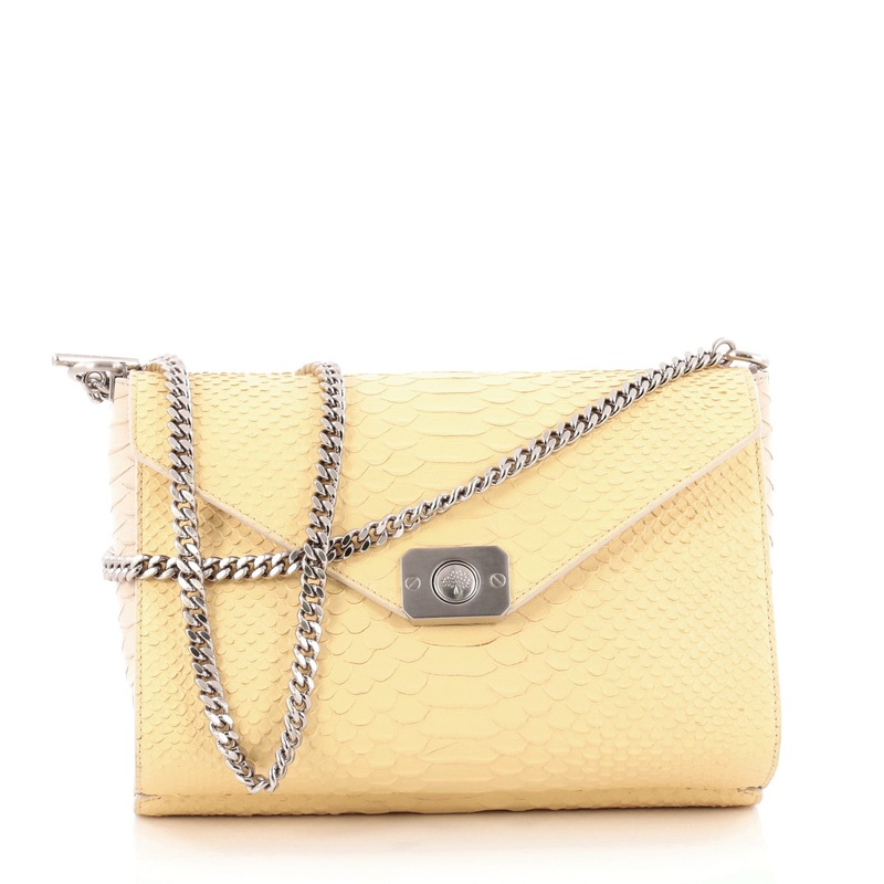 Delphie Duo Bag Silky Snake Print Medium
