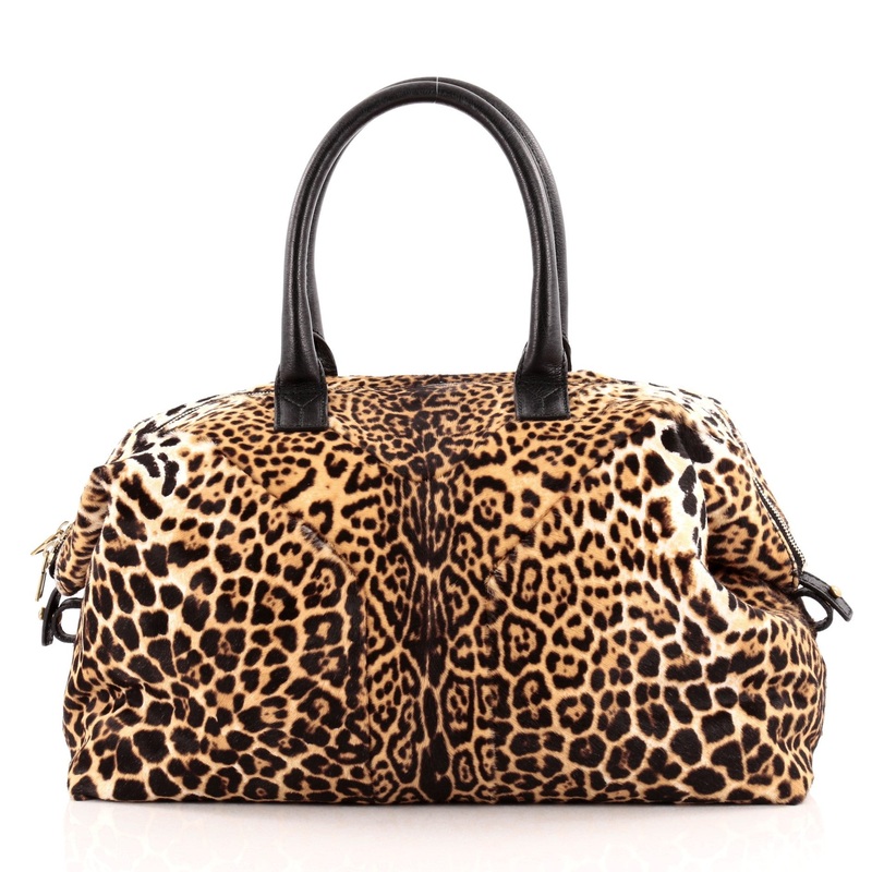 Easy Y Satchel Leopard Print Pony Hair S744816815485