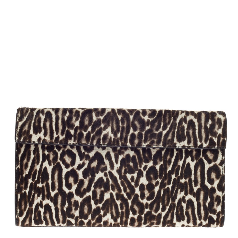 Flap Clutch Calf Hair Small